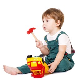 TOYANDONA 2 Pack Wooden Hammer Toy Simulation Mallet Toy Maintenance Tools Toy Pretend Play Educational Toy for Children Children Red