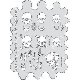 Artool Freehand Airbrush Templates, Skull Master Multiple