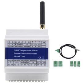 GSM SMS Temperature Alarm Power Failure Alert Remote Control Monitoring Support Timer Report