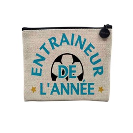 Tasche aus Leinen – Kollektion Sportwitz, Humor Fußball, Basketball, Rugby, Fußball, Aperio, Bar, Sport, Workout, Musku, Kosmetiktasche aus Leinen, Leinenoptik – Kulturbeutel – Geldbörse, Trainer, 15