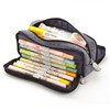 Large Capacity Pencil Case Multi Pocket Double Opening Cute Stationery