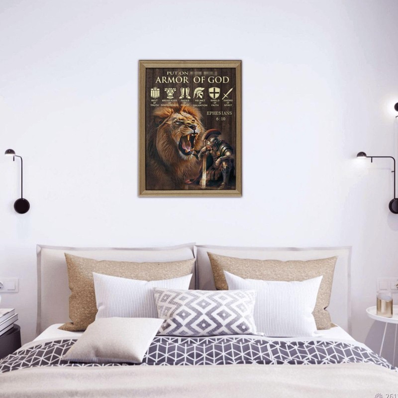 Christian Bible Puzzles for Adults 500 Pieces, Religous Warrior Lion