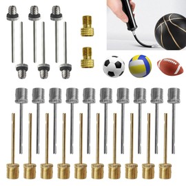 28 Pcs Ball Pump Needle Set, Inflation Needle Adapter Kit For Sports Balls,Blowing Up Football, Basketball, Volleyball, Bike Tires, Air Mattress, Inflatable Toys - Compatible With Standard Air Pumps