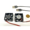 GDStime 2 x USB 5v fan 4015 small cooling 2pin