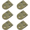 6 PCS Small Door Hinges with Rounded Edges, Ideal for