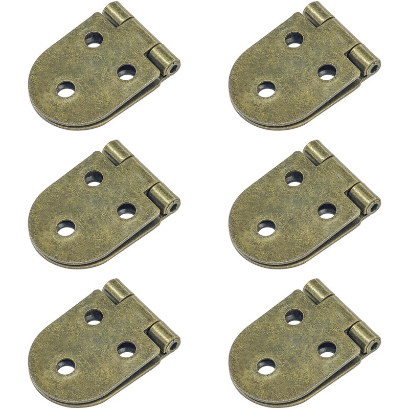 6 PCS Small Door Hinges with Rounded Edges, Ideal for