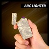 LcFun Electric USB Rechargeable Lighter, Windproof Plasma Dual Arc Lighter,
