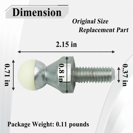 Ebrmeiwo 52087542 Clutch Release Pivot, Fits for Various of Vehicles, Pivot Ball with Nylon Tip