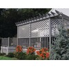 4 ft. x 8 ft. Nantucket Gray Garden Vinyl Lattice
