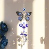 CIXVOEMK Blue Devil's Eye Crystal Sun Catcher Pendant Light Shadow