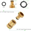 Uni-Fine Garden Hose Quick Connector Brass Quick Hose End Connector