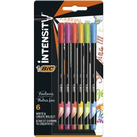 BiC Intensity Fine Felt Tip Pens, Pack of 6