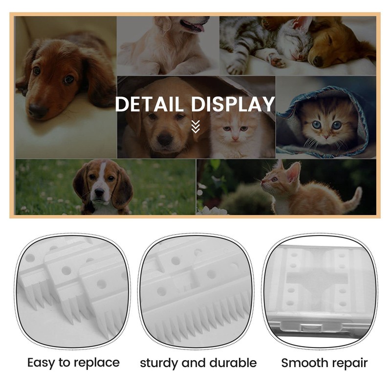 Wanjorlay 10Pcs/Lot Replaceable Ceramic 18 Teeth Pet Ceramic Clipper Cutting