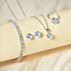 Auriselle Women's Jewellery Set Rhinestone Earrings Necklace Bracelet Ring Classic