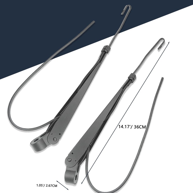 AutoHornix 602511 1 Pair Front Windshield Wiper Arm Kit Noiseless