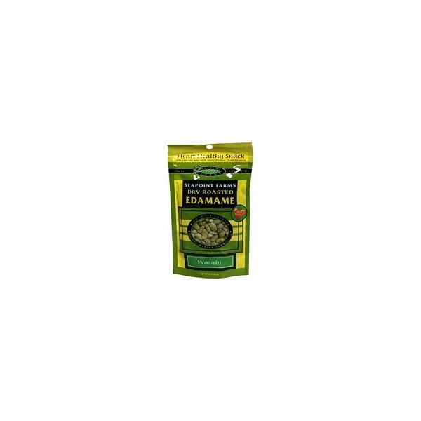 Seapoint Farms Dry Roasted Edamame, Wasabi, 3.5-Ounce Pouches (Pack of 12) ( Value Bulk Multi-pack)