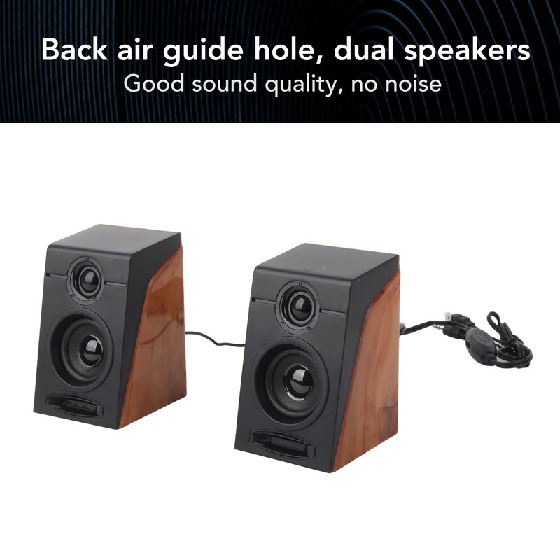 PC Speakers HiFi Deep Bass Adjustable Volume Plug and Play
