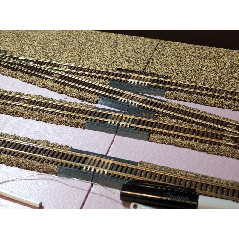 N SCALE CODE 55 MODULE STRAIGHT JOINT KIT BULK PACK