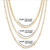 Gold Layered Necklaces for Women 14K Gold Plated Dainty Gold