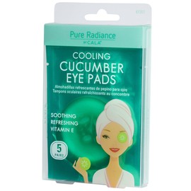 CALA - parches/almohadillas refrescantes de pepino para ojos con vitamina E (paquete con 5 pares)