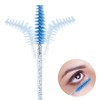 BTYMS 100 Pcs Lash Brush Eyelash Mascara Applicator Spoolies Wand