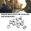 YAARUJEE Dice Dice 25mm 10pcs 6-Sided Right Angle Large White