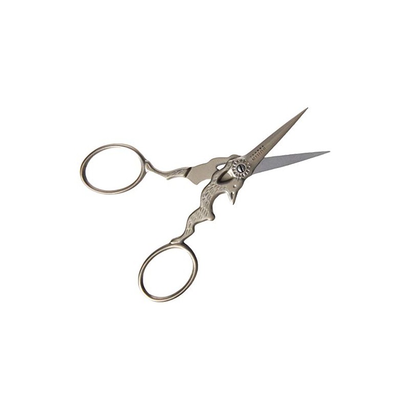 Bohin EMBROID. SCISSORS RABBIT-MAT SILVER 3 1/2", one