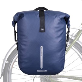 Rhinowalk Bicycle Pannier Bag, Rear Bag, Side Bag, Bike, Waterproof, Large Capacity, Lightweight, Storage Capacity (Navy)