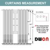 DWCN 100% Black Out Curtains 63 Length for Bedroom/Living Room/Nursery/Office