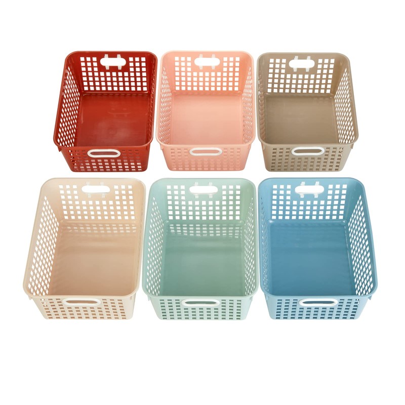 Really Good Stuff Large Basket - Boho, 6 Pack