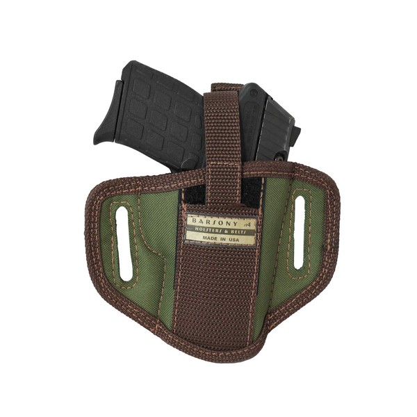Barsony New Woodland Green Ambidextrous Pancake Holster for SCCY CPX-1