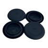 4 New Flexible 27-28mm Black Plastic Hole Plugs BPFE-27MM