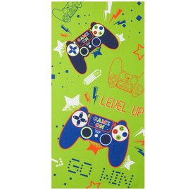 Game Beach Towel for Children, 76 x 150 cm, Microfibre Towels for Boys, Bath, Pool, Camping, Travel, Sand-Free, Quick-Drying, Ultra-Absorbent, Super Soft Beach Blanket, Bath Towel