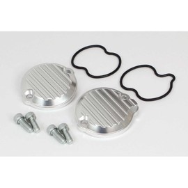 Special Parts Takegawa Tappet Cover Set, Shredded Aluminum Silver, Super Cub 110, Cross Cub 110, Super Cub C125, CT125, Monkey 125, Dax 125, GROM 01-18-0022