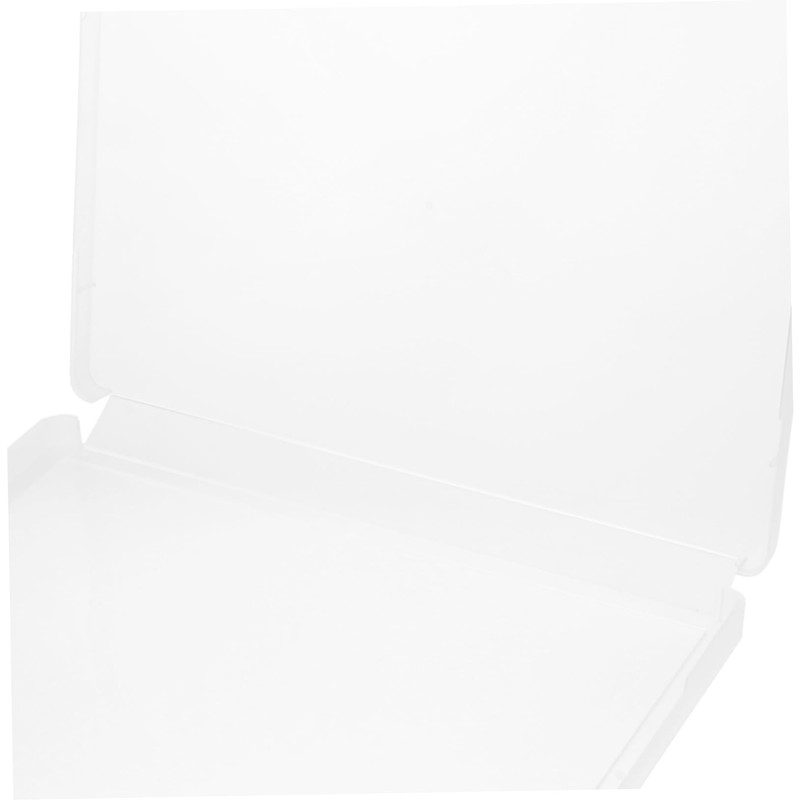 Operitacx Box Portable File Boxes White Document Plastic Plastic Project