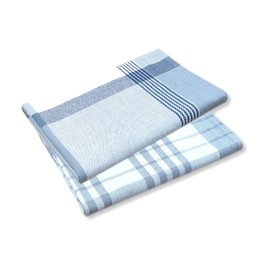 A & B TRADERS Tea Towels Grey - Kitchen Cloths Set - 100% Cotton Tea Towels for Kitchen - Quick Dry and Absorbent Large Size 50 x70cm (Grey, 2)