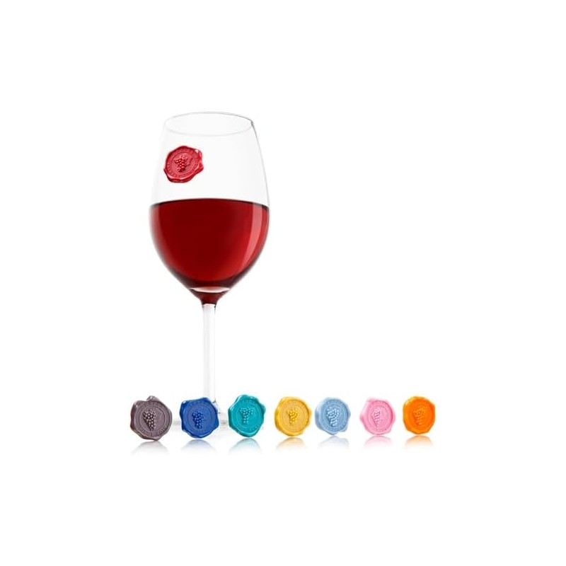 Vacu Vin Classic - Rotuladores para vaso de uva (8