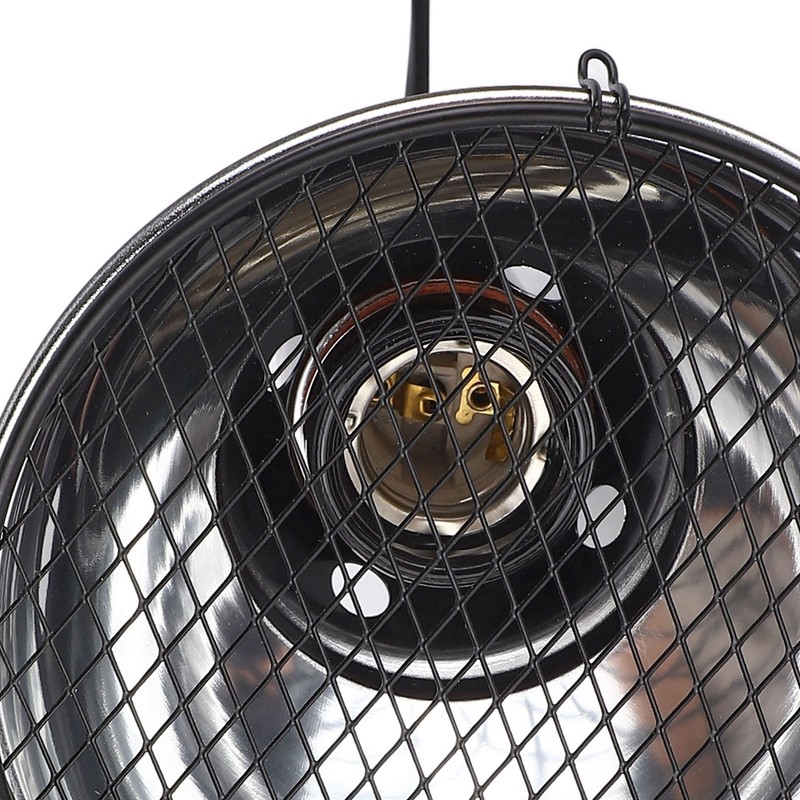 5.5in Reptile Lamp Fixture Uniform Heating Professional Shallow Dome Lamp