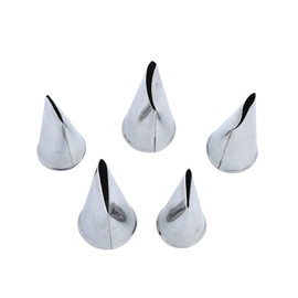5 Pcs Pastry Decorating Tips, Stainless Steel Baking Kits, Piping Nozzles Tips Set, Decorating Icing Piping Set, Cream Icing Piping Fondant Rose Nozzle Pastry Tools Fondant Decorating Tools#9