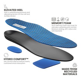 LightFeet Cushion Comfort Insoles: Super Soft and Comfortable Insoles | Designed by Australian Podiatrist with Gel and Memory Foam | Reduces Impact & Joint Stress | Provides All-Day Comfort - L