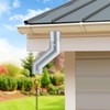 Tfro & Cile Rain Chain Gutter Adapter Silver Installation Suit