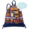 Skater BACH1 Burger Conx Mascot Keychain with Ball Chain