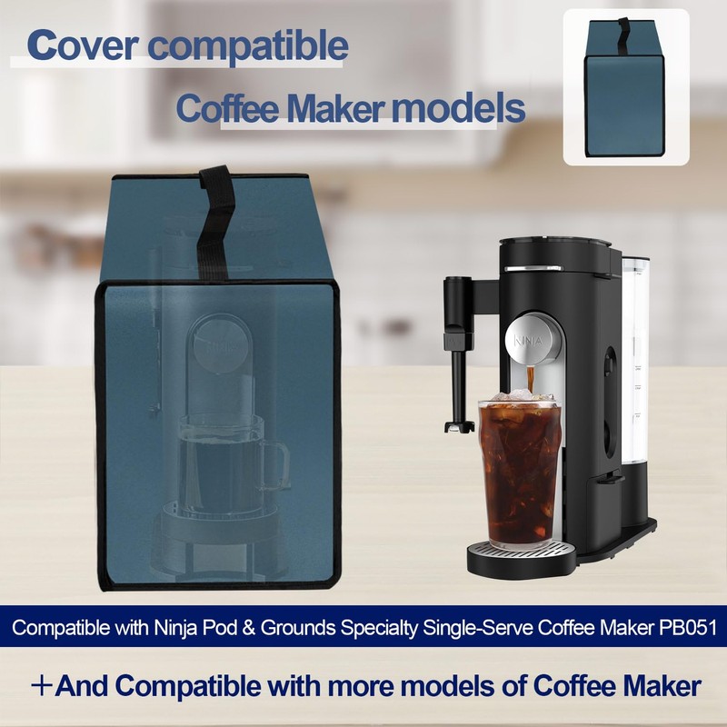 NUENSS-ROR Coffee Maker Dust Cover for Ninja Pod & Grounds