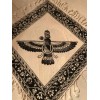 Silk Road INT Farvahar Ahura Mazda tapestry wall hang hand