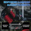 Auricular Bluetooth para motocicleta con micrófono, comunicación intercomunicada vía Bluetooth