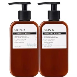 Skinyu 스킨유 이노센트 컴포트우디 로션 350g x2개 100시간 탄력 보습 Skin Yu Innocent Comfort Woody Lotion 350g x 2, 100 Hour Elastic Hydration