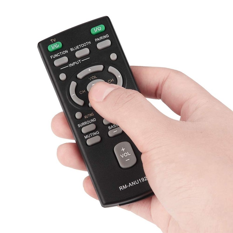 Remote Control, Black ABS Sound Bar Remote Control Replacement for