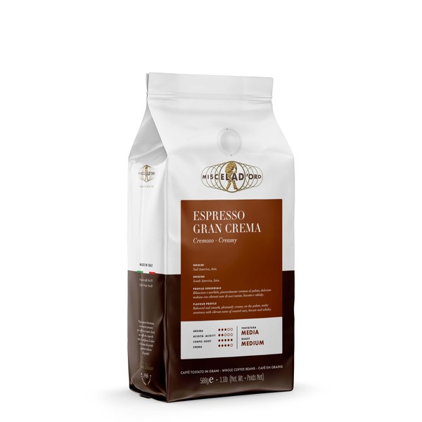 Miscela d'Oro Espresso Gran Crema – 1.1 lb (500g) Italian