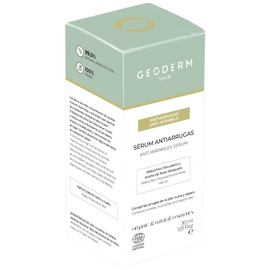 GEODERM SKIN Natural Anti-Wrinkle Serum - Corrects Wrinkles, Nourishes & Repairs With Bakuchiol, Ephenol & Husky Rose - For All Skin Types - 30ml