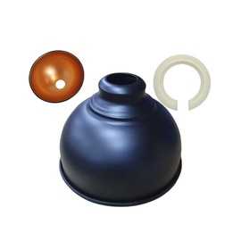 LEDSone Metal Ceiling Lamp Shade Black Inner Gold 21cm Easy Fit Light Pendant Modern Ceiling Lighting Shade for Bedroom Pendant Light Shade Restaurant Industrial Light Shade Ceiling Pendant